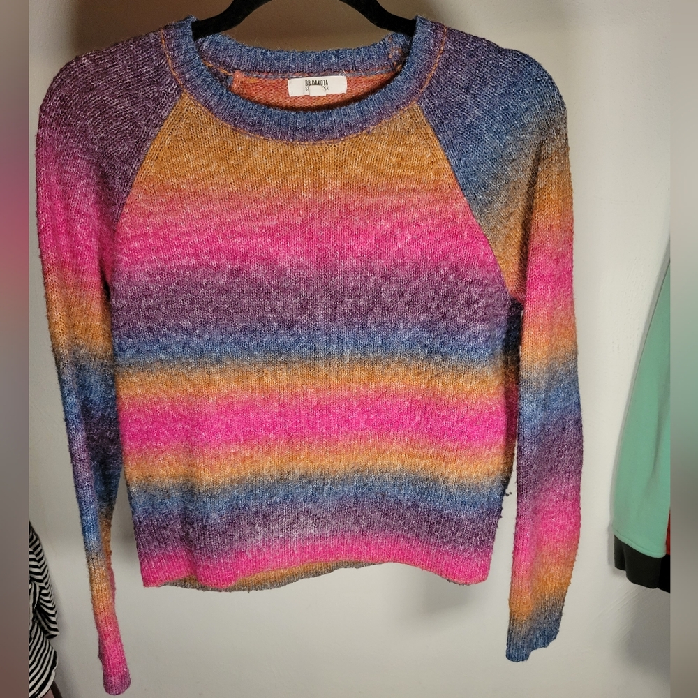 Colorful Striped Women's Sweater Steve Madden